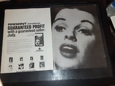Judy Garland Judy Rare Original Radiant Cassettes Promo Poster Ad Framed