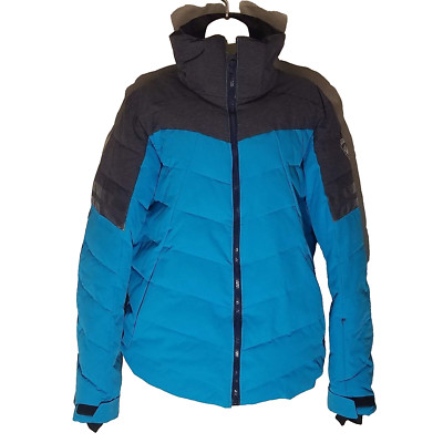 Rossignol Rapide Ski Jacket Sz Med Womens, Blue Black, Winter Snowboard, No Hood