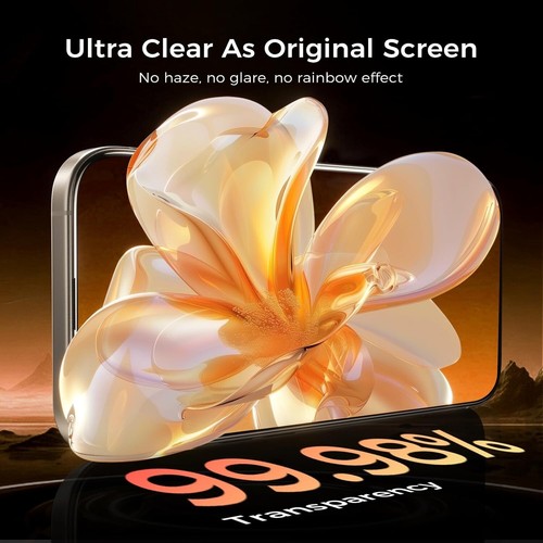 Zeniss NeverBreak 9H+ Hardness for iPhone 15 Pro Screen Protector 12FT Military - Photo 7 sur 7