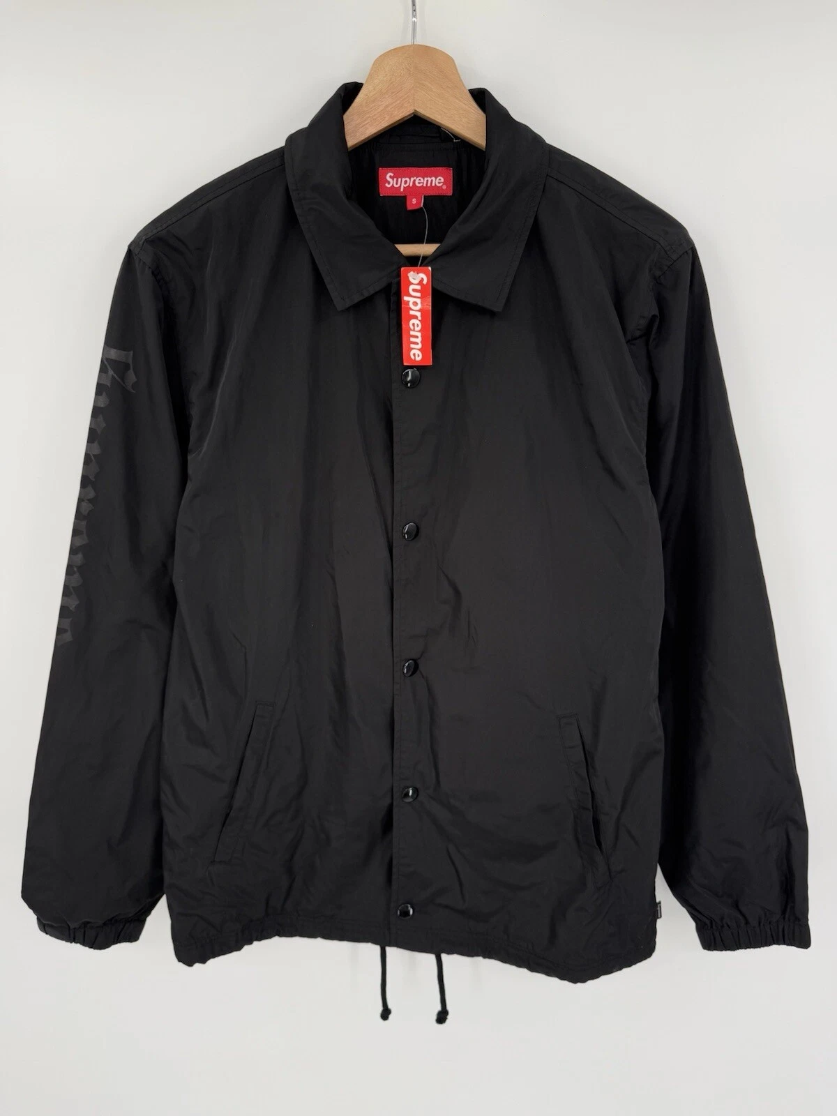 Veste noire neuve Supreme F/W 2016 Slayer Cutter Coaches taille S