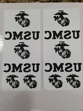 USMC TRANSFER PAPER IRON-ON 2 SHEETS with 4 Utility Iron-Ons & 4 EGAs for cover.