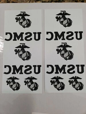 USMC TRANSFER PAPER IRON-ON 2 SHEETS with 4 Utility Iron-Ons & 4 EGAs for cover.