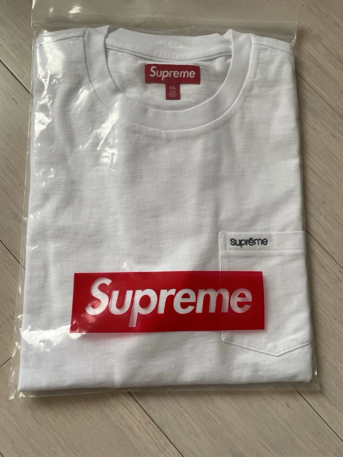 Tee shirt blanc S/S Supreme taille XXL   NEUF