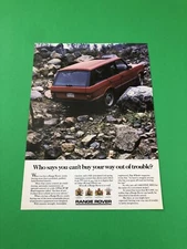 1987 1988 1989 1990 RANGE ROVER ORIGINAL PRINT AD ADVERTISEMENT B5