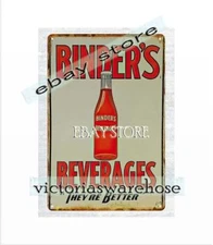 Binder's Beverages metal tin sign modern home kitchen art