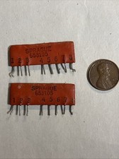 Pair Vintage Wurlitzer Organ Sprague Bullplate Tone Couplate 8 pin 653105 CPU133