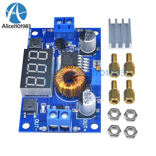 5A Adjustable Power CC/CV Step-down Charge Module LED Driver With red Voltmeter - Picture 6 of 12