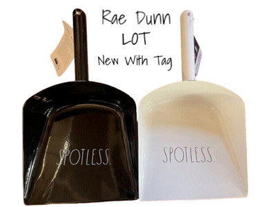 Rae Dunn Dust Pan by Design Styles  Classic Font Lot 2 Brand New