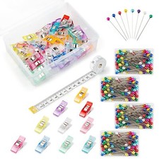 50Pcs Sewing Clips  400PCS Sewing Pins with Box, Assorted Colors Quilting Cl...