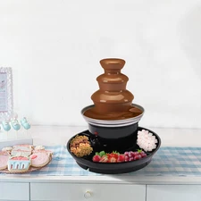 3 Tier Stainless Steel Luxury Cheese Cascading Fondue Chocolate Fountain Machine