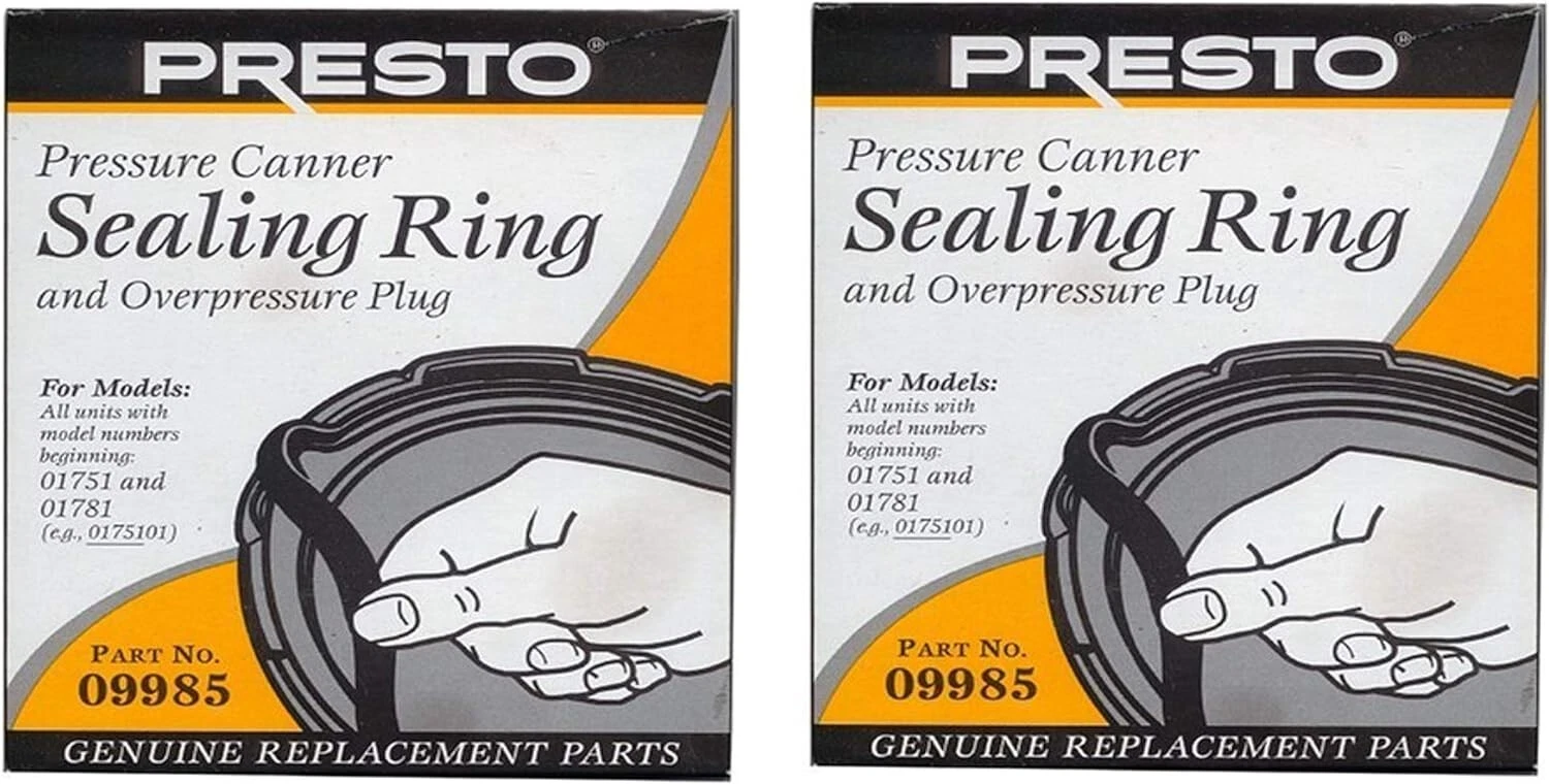 09985 Pressure Canner Sealing Ring Replacement for Presto Pressure 2PCS Black