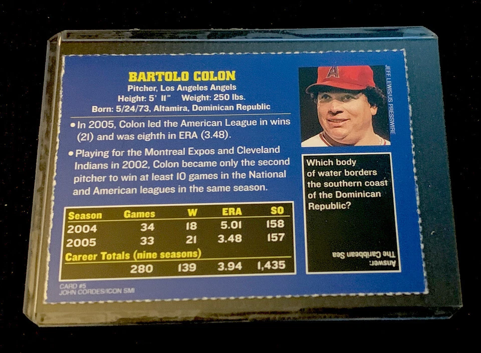 BARTOLO COLON RARE SPORTS ILLUSTRATED FOR KIDS SI LOS ANGELES ANGELS 2005 NM+ - Image 2 of 2