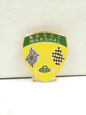 VINTAGE B.R.S.C.C. MARSHALL BRITISH RACING SPORTS CAR CLUB LAPEL PIN BADGE EX!