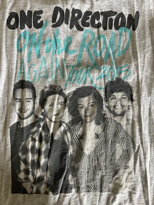One Direction On the Road Again Tour Shirt 2015 Size Small | eBay