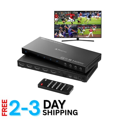 Seamless 4 in 1 HDMI Multiviewer - PIP, 6 Modes & Downscaling Functionality