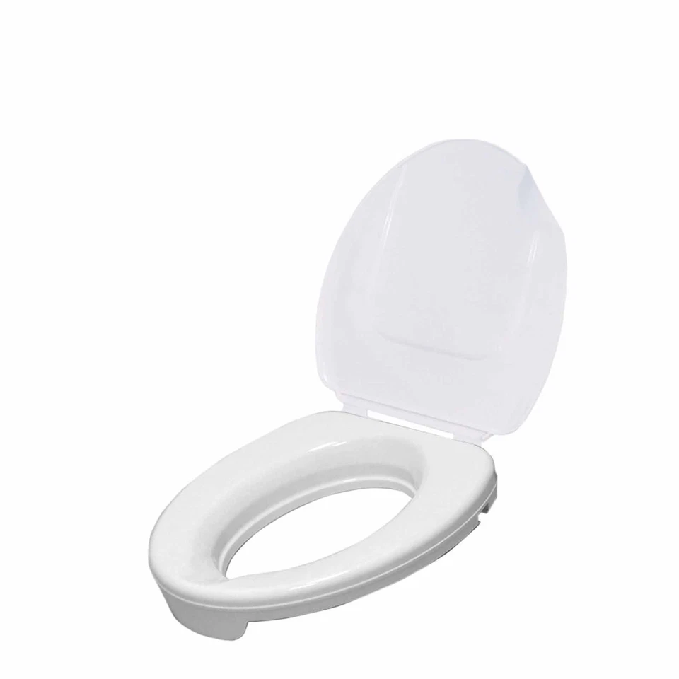 Drive Medical Toilettensitzerhöhung Ticco 2G 5cm mit Deckel erhöht den WC-Sitz