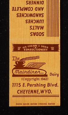 1940s Diner The Maindiner Dairy Swift's Ice Cream 1115 E. Pershing Cheyenne WY