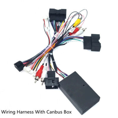 Car 16 Pin Android Power Wiring Harness With Canbus Box For Ford Focus 2012-2018
