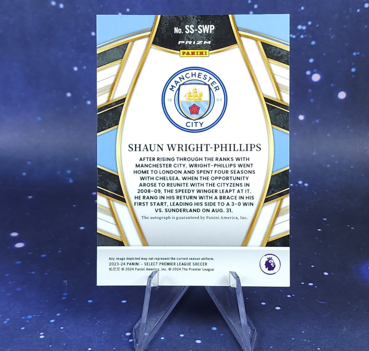 Shaun Wright Phillips Auto 2023-24 Panini Select Premier League