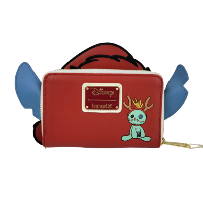 Loungefly Santa Stitch Mini Backpack & Zip Around Wallet Loungefly Disney Lilo and Stitch Holiday Santa Stitch  main image 4