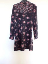 Floral high neck dress