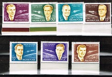 Hungary Space Exploration US and Soviet Astronavts set 1965