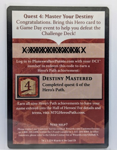 MTG The Warmonger Hero Promo 4d Born Of The Gods Magic Card In Protective Sleeve - Picture 3 of 5