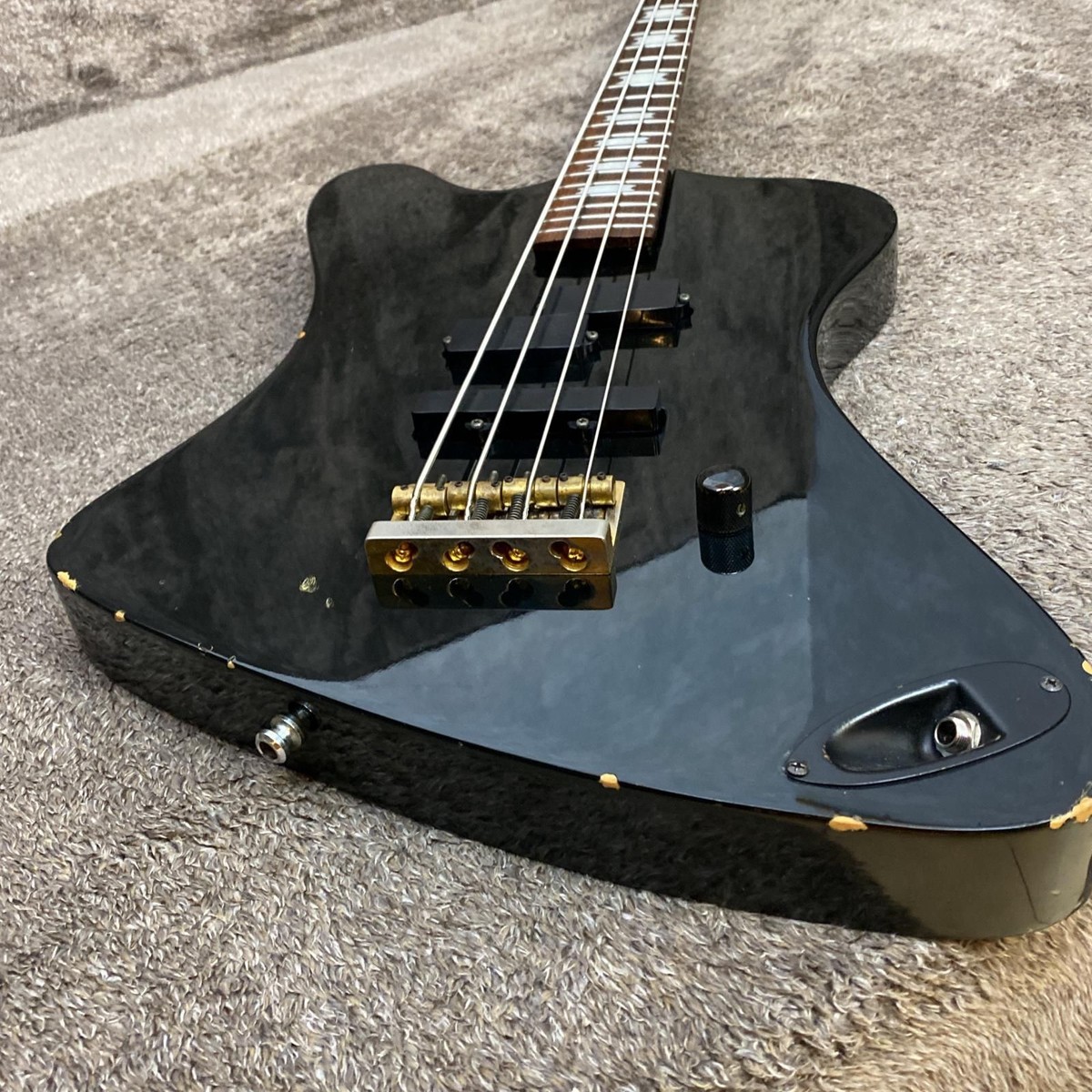 Fernandes MV-65NS Electric Bass Guitar Black Used Shipping