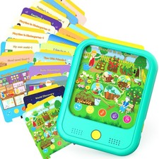 Kids Learning Tablet Educational Pad 7.87 x 6.5 x 0.1 inches, Green