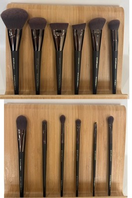 KYLOO Angled Powder Foundation Blush Eyeshadow Contour brow makeup Brush Set 12