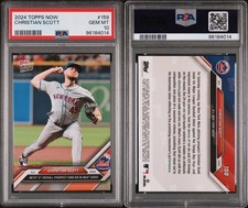 2024 TOPPS NOW RC CHRISTIAN SCOTT NY METS #159 PSA GEM MT 10
