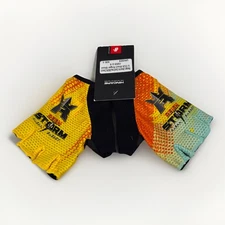 Reign Storm Monster Energy Pro Cycling Team Issued Short Finger Gloves Small