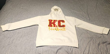 Kansas City Chiefs KC Football Hoodie Hooded Sweatshirt White/Red/Gold Size M