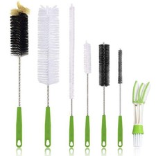 Long Bottle Brush, 17 in Bendable Cleaner Brushes for Cleaning Neck Beer Bott...