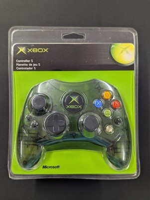 NEW Sealed OEM MICROSOFT XBOX Controller S TYPE Clear Green ORIGINAL 2003