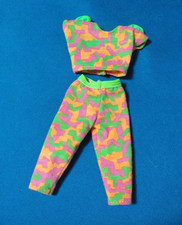 Vintage 1990 Barbie Hawaiian fun Fashions Outfit 7251