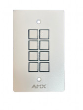 AMX FG1311-08-SW, 8-Button Control Pad-WHITE- Orig. Box-No Manual-Open Box