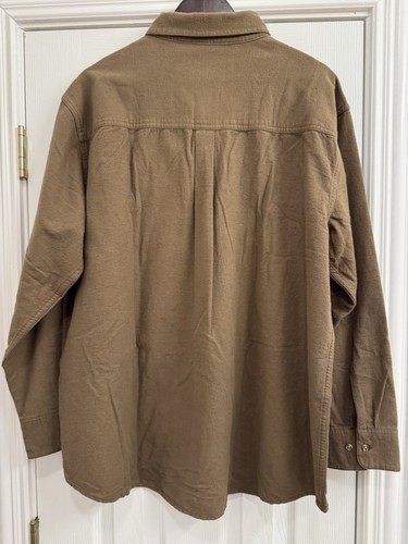 Mossy Oak Companions “Shammy” Camp Shirt, Mallard Embroidered, XL, Bark (Brown) - Picture 6 of 6
