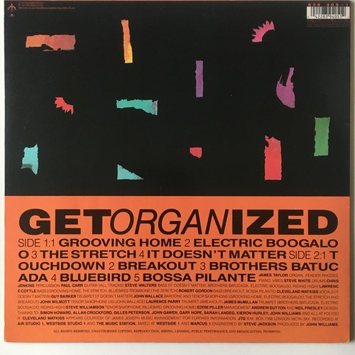 The James Taylor Quartet - Get Organized (LP, Album) 1989 (NM or M-|NM or M-) - Foto 2 di 4