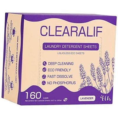  Laundry Detergent Sheets 80 Sheets (Up to 160 Loads), Lavender - Great For 