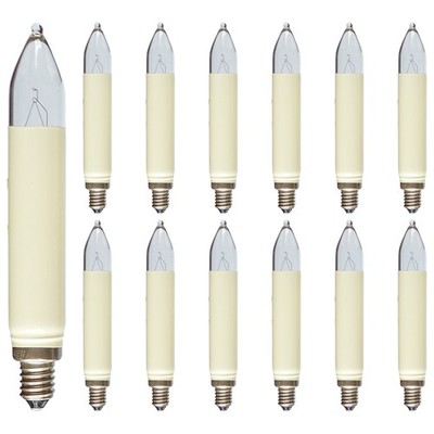 Schaftkerze Kerze 12 V 3W E10 für 20 Lichter INNEN+AUSSEN Schwibbogen AUSWAHL