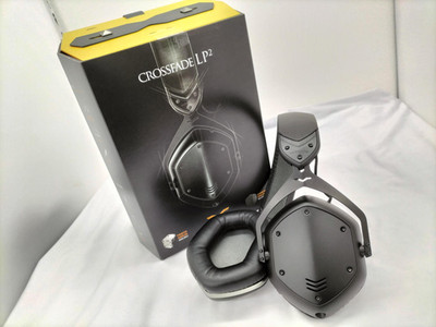 V-Moda Crossfade LP2 XFL2V-U-MBLACK Headphones Black w/ box, case Uesd Japan