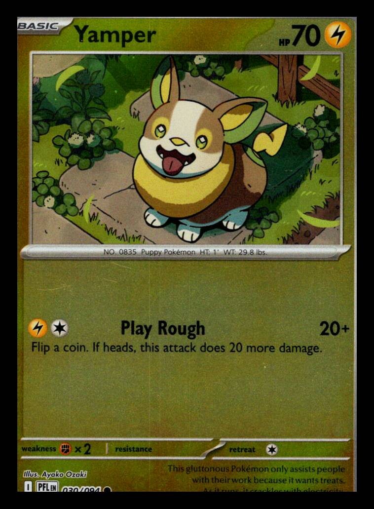 Yamper Reverse Holo Common ME02: Phantasmal Flames 030/094 NM