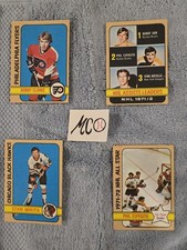 Vintage Lot of 13 Topps NHL 1972 Hockey Cards, with Bobby Clarke