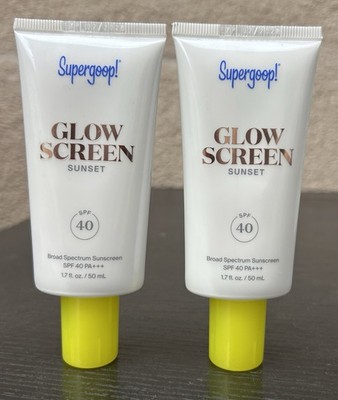 Supergoop! Glow Screen Sunset Broad Spectrum Sunscreen SPF 40 1.7 oz Exp 02/28