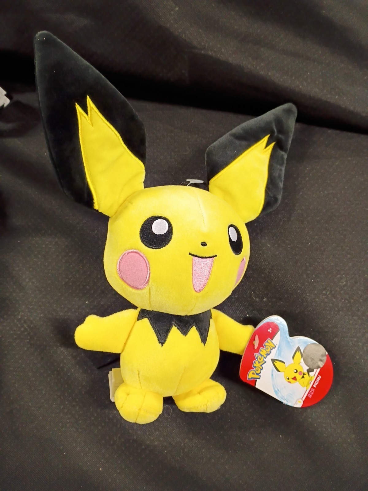 Pok&eacute;mon Pichu plush made by Jazwares (Wicked Cool Toys) 8in New With Tags