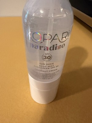 Kopari Paradiso Sun Juice Body Mist Sunscreen SPF 30   Coconut Cream   2 fl oz