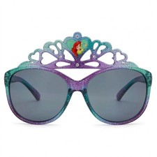 Disney Princess Girls Glitter Tiara Sunglasses Ariel 100 UV Protection Kids NEW