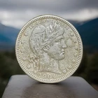 1904 Barber Silver Quarter 25c XF AU Details Full Liberty 👀 🤯 🤩 😮 Amazing