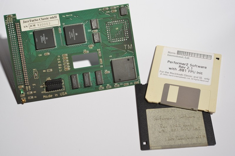 Harris JazzTurbo Classic mkII Accelerator f/ Macintosh Classic 16MHz & 68881 FPU